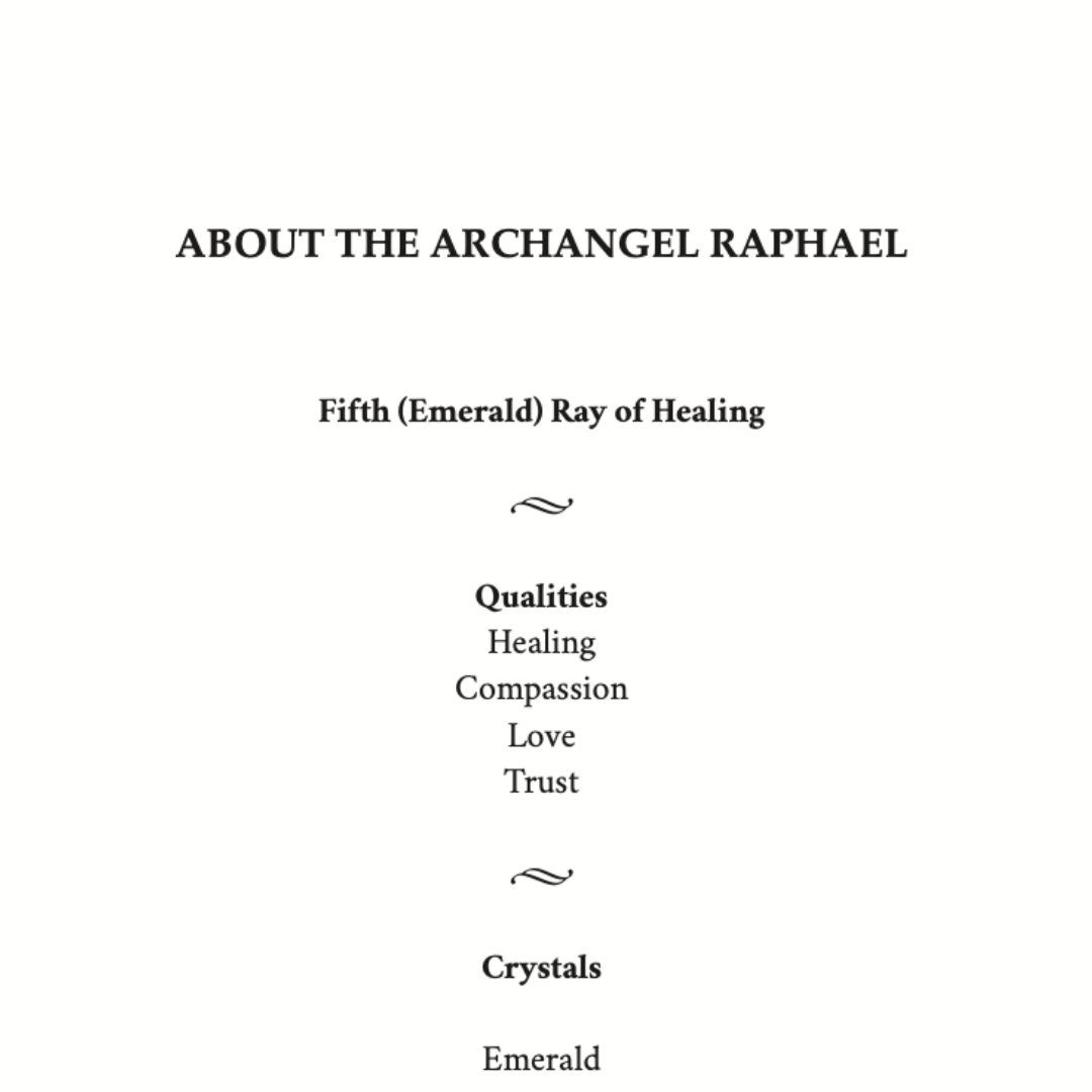 Archangel Raphael Sacred Writings Journal