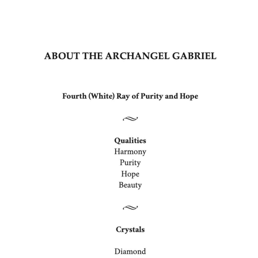 Archangel Gabriel Sacred Writings Journal